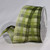 Moss Green and White Plaid Wired Craft Ribbon 1.5" x 50 Yards - IMAGE 1