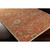 10' x 14' Valeria Burnt Orange and Coal Black Hand Tufted Wool Area Throw Rug