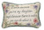 12.5" White and Green "Because You're My Daughter" Floral Rectangular Throw Pillow - IMAGE 1
