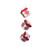 12.5" Alpine Chic White and Red Gift Box Presents with Snowflakes Christmas Ornament - IMAGE 1