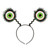 Club Pack of 12 Halloween Feathered Green Eyeball Bopper Headbands - IMAGE 1