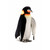 Handcrafted Large Emperor Penguin Plush Bird - 30" - Black and White - IMAGE 1