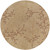 8' Brown and Gray Hand-Tufted Round Wool Area Throw Rug - IMAGE 1