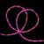 LED Outdoor Christmas Rope Lights - Pink - 18' Clear Wire - IMAGE 1