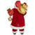 24" Red and White Santa with Gift Bag and Presents Christmas Figure - IMAGE 5