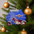 American Chopper Black Widow Motorcycle Christmas Ornament - 3" - Red and Blue