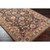 3' x 12' Blue and Maroon Hand Tufted Wool Throw Rug Runner