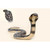 Handcrafted Lifelike Curled Cobra Plush Animal - 33.5" - Set of 3 - IMAGE 1