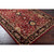 7.5' x 9.5' Burgundy Red and Black Hand Tufted Wool Area Throw Rug