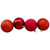 Shatterproof 4-Finish Christmas Ball Ornaments - 3.25" (80mm) - Red - 32ct - IMAGE 3