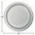 Disposable Paper Party Banquet Dinner Plates - 10" - Shimmering Silver - Club Pack of 240 - IMAGE 2