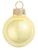 Small Pearl Finish Glass Christmas Ball Ornaments - 2" (50mm) - Soft Yellow - 28ct - IMAGE 1
