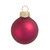 Matte Finish Glass Christmas Ball Ornaments - 2.75" (70mm) - Berry Red - 12ct - IMAGE 1