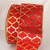 Red and Gold Wired Craft Ribbon 3" x 20 Yards - IMAGE 1