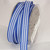 Ivory and Baby Blue Striped Wired Ribbon 0.5" x 27 Yards - IMAGE 1