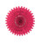 Club Pack of 12 Cerise Tissue Fan Hanging Decorations 25" - IMAGE 1