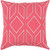 20" Pink and Silver Contemporary Diamond Square Throw Pillow - IMAGE 1