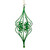 8.5" Green Bead and Glitter Filigree Christmas Ornament - IMAGE 2