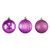 Shatterproof 3-Finish Christmas Ball Ornaments - 2.5" (60mm) - Grape Purple - 100ct - IMAGE 1