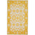 5.5' x 8.5' Turkish Duality Mustard Yellow and Beige Hand Knotted Wool Area Throw Rug - IMAGE 1