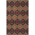 4' x 6' Brown and Yellow Contemporary Rectangular Wool Area Throw Rug - IMAGE 1