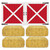 Club Pack of 72 Red and White Barn Loft Door with Hay Bale Wall Decors 36.5" - IMAGE 1