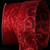 Sheer Red Swirl Print Wired Craft Ribbon 2" x 40 Yards - IMAGE 1