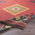 2' x 3' Traditional Red and Yellow Hand Woven Wool Area Throw Rug - IMAGE 4