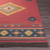 2' x 3' Traditional Red and Yellow Hand Woven Wool Area Throw Rug - IMAGE 5