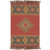 2' x 3' Traditional Red and Yellow Hand Woven Wool Area Throw Rug - IMAGE 1