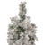 Set of 3 Slim Flocked Alpine Artificial Christmas Trees 5' - Unlit - IMAGE 4