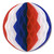 Club Pack of 24 Patriotic Red, White and Blue Honeycomb Hanging Tissue Ball Decorations 12" - IMAGE 1