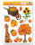 Club Pack of 144 Colorful Fall Thanksgiving Window Cling Decorations 17" - IMAGE 1