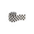 Checkered Rolled Crepe Party Streamers - 30' - Black and White - Club Pack of 12 - IMAGE 1