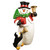 46.5" White and Red Snowman with Penguin Christmas Decoration - IMAGE 1