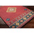 9' x 13' Traditional Red and Yellow Hand Woven Wool Area Throw Rug