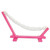 10" Tropical Fantasy Bright Pink Mini Hammock Wine Bottle Holder - IMAGE 1