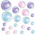 Spherical Bubble Wall Decoration Props - 12" - Multicolor - Pack of 240 - IMAGE 2