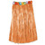 Club Pack of 12 Orange Tropical Adult Women's Artificial Grass Hula Skirts 36" - IMAGE 1