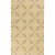 2' x 3' Geometric Beige and Ivory Hand Woven Wool Area Throw Rug - IMAGE 1