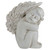 7.25" Ivory Right Facing Sleeping Cherub Angel Outdoor Garden Statue - IMAGE 1