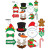 Club Pack of 144 Red and Green Winter Wonderland Christmas Photo Sign Party Decors 9.75" - IMAGE 1
