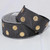 Gold Colored Polka Doted Black Fine Taffeta Wired Craft Ribbon 1.5" x 27 Yards - IMAGE 2