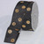 Gold Colored Polka Doted Black Fine Taffeta Wired Craft Ribbon 1.5" x 27 Yards - IMAGE 1