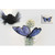Handcrafted Butterfly Plush Animal - 5.5" - Blue and Black - Set of 6 - IMAGE 1