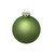 Matte Glass Christmas Ball Ornaments - 4" (100mm) -  Lime Green - 6ct - IMAGE 1