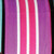 Purple and Pink Wired Craft Ribbon with Stripes 1.5" x 40 Yards - IMAGE 1