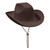 Club Pack of 6 Brown Men Adult Cowboy Hat Costume Accessories - One Size - IMAGE 1