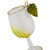 4.25" Yellow Wine Glittered Glass Christmas Ornament - IMAGE 5