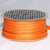 Sunset Orange and Sunny Yellow Narrow Edge Wired Craft Ribbon 0.37" x 55 Yards - IMAGE 2